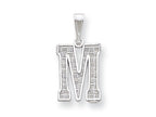 FJC Finejewelers Sterling Silver Initial M Charm
