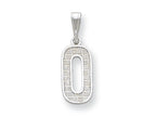 FJC Finejewelers Sterling Silver Initial O Charm