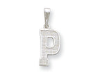 FJC Finejewelers Sterling Silver Initial P Charm