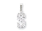 FJC Finejewelers Sterling Silver Initial S Charm