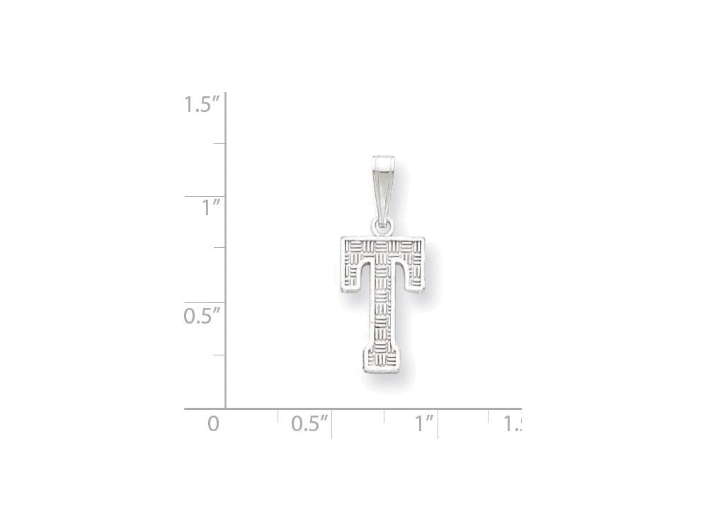 FJC Finejewelers Sterling Silver Initial T Charm