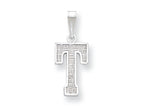 FJC Finejewelers Sterling Silver Initial T Charm