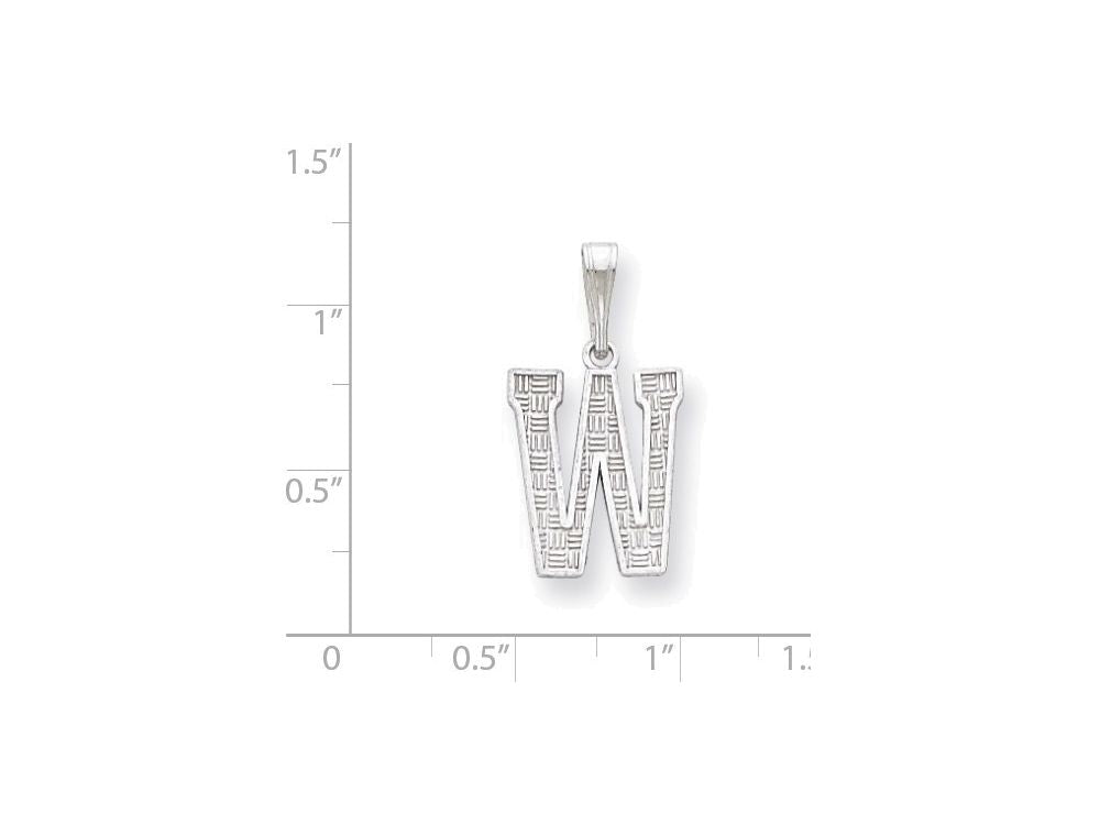 FJC Finejewelers Sterling Silver Initial W Charm