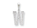 FJC Finejewelers Sterling Silver Initial W Charm