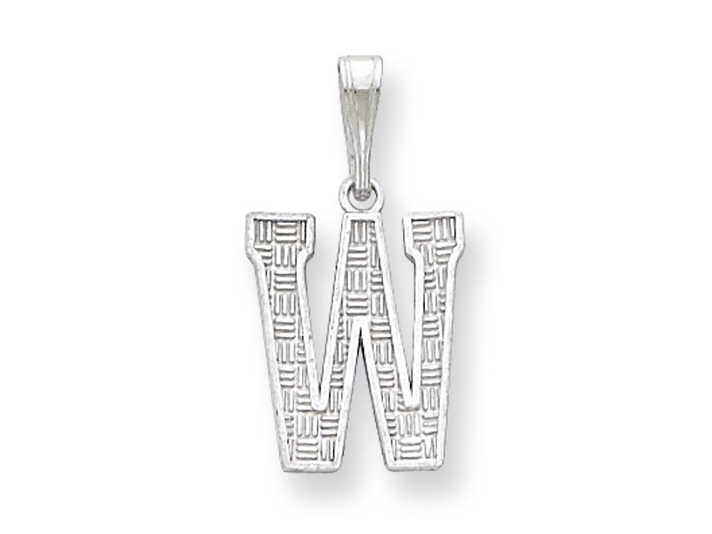FJC Finejewelers Sterling Silver Initial W Charm