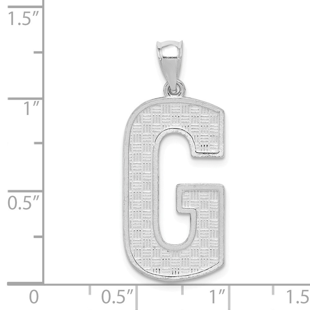 FJC Finejewelers Sterling Silver Initial G Charm