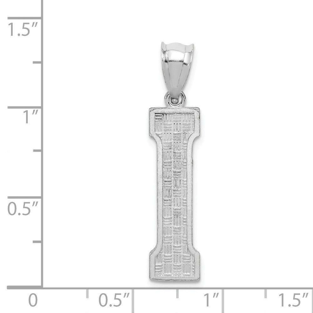 FJC Finejewelers Sterling Silver Initial I Charm