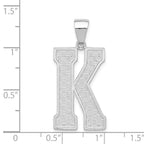 FJC Finejewelers Sterling Silver Initial K Charm