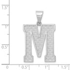 FJC Finejewelers Sterling Silver Initial M Charm