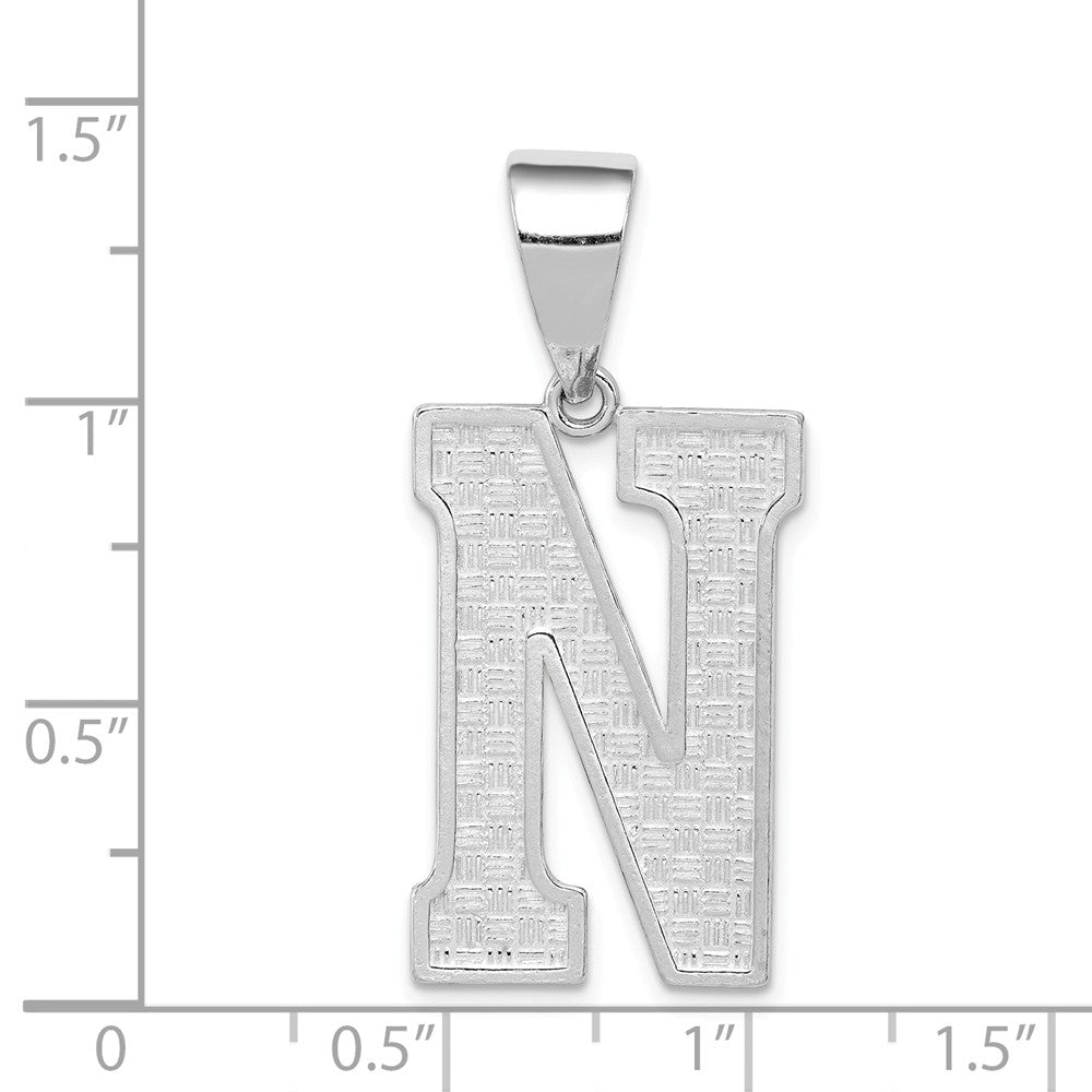 FJC Finejewelers Sterling Silver Initial N Charm