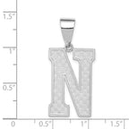 FJC Finejewelers Sterling Silver Initial N Charm