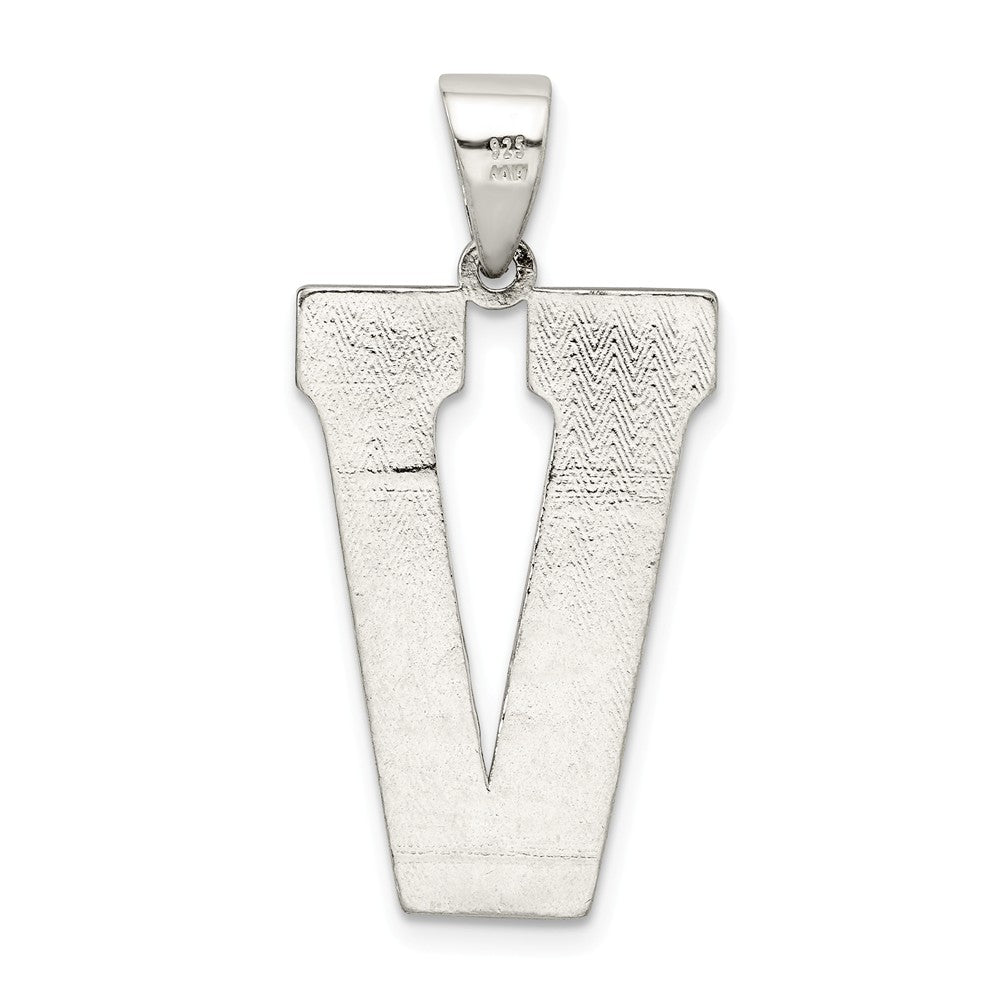 FJC Finejewelers Sterling Silver Initial V Charm