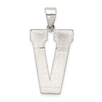 FJC Finejewelers Sterling Silver Initial V Charm