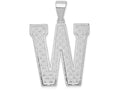 FJC Finejewelers Sterling Silver Initial W Charm