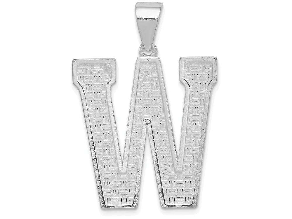FJC Finejewelers Sterling Silver Initial W Charm