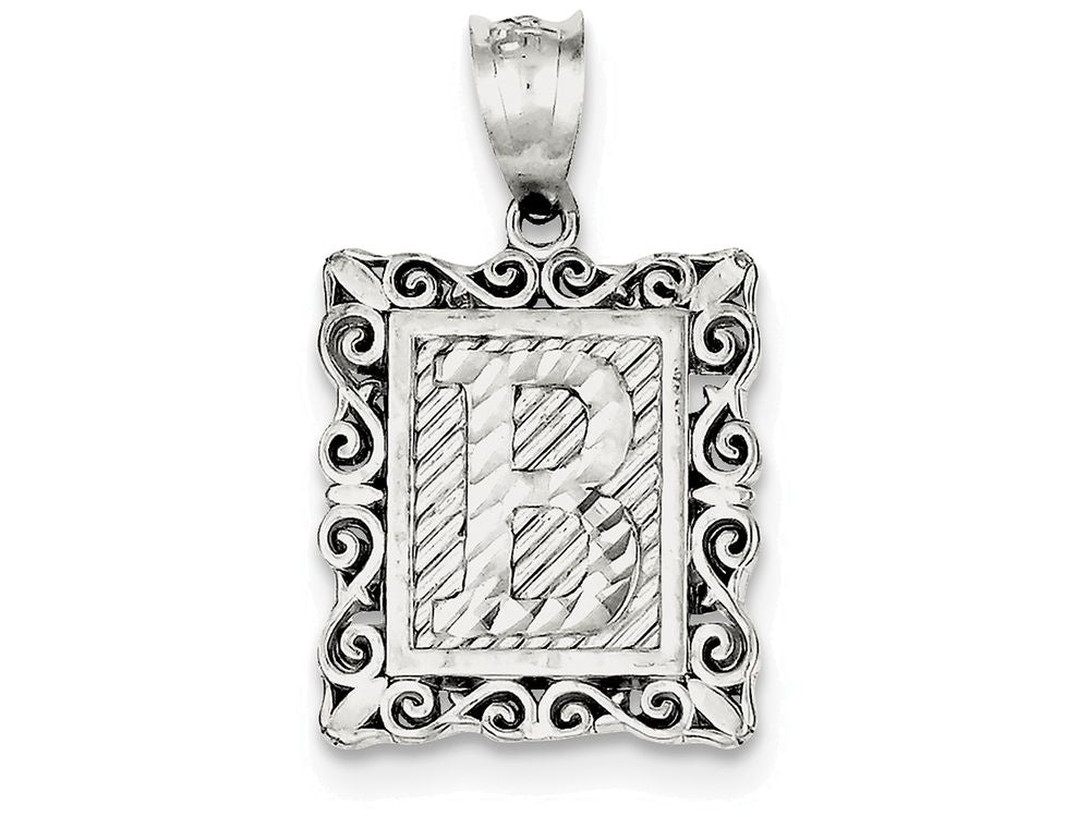 FJC Finejewelers Sterling Silver Initial B Charm