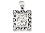 FJC Finejewelers Sterling Silver Initial B Charm