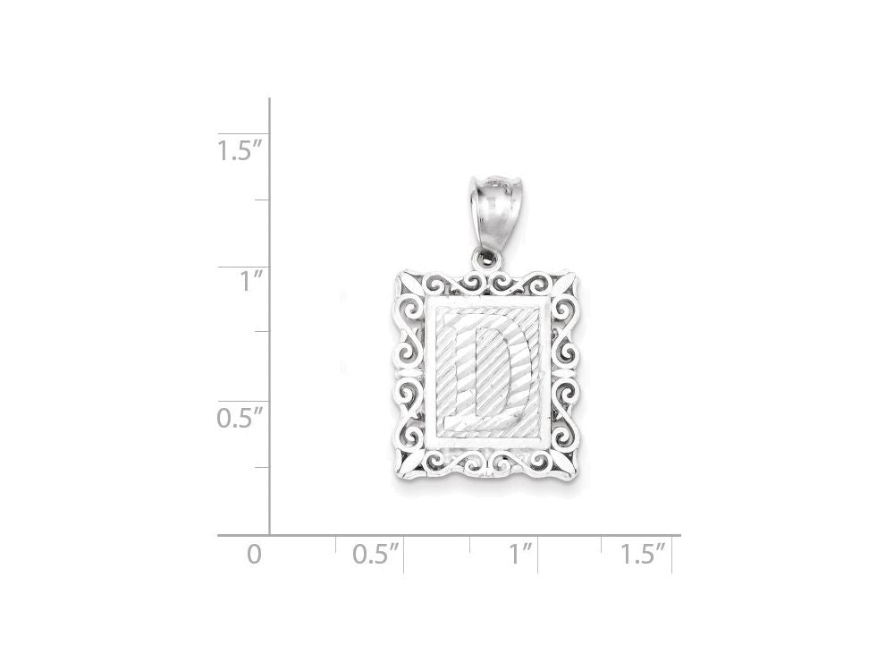 FJC Finejewelers Sterling Silver Initial D Charm