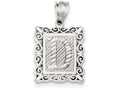 FJC Finejewelers Sterling Silver Initial D Charm