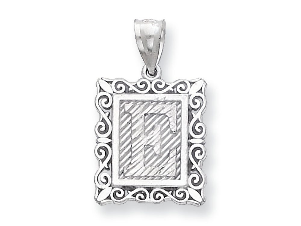 FJC Finejewelers Sterling Silver Initial E Charm