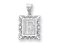 FJC Finejewelers Sterling Silver Initial E Charm