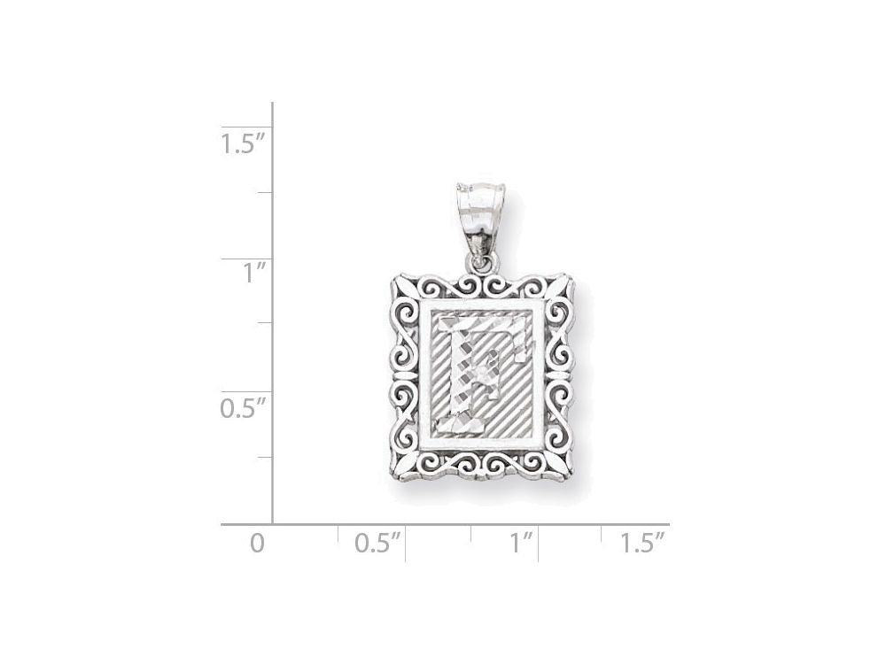 FJC Finejewelers Sterling Silver Initial F Charm