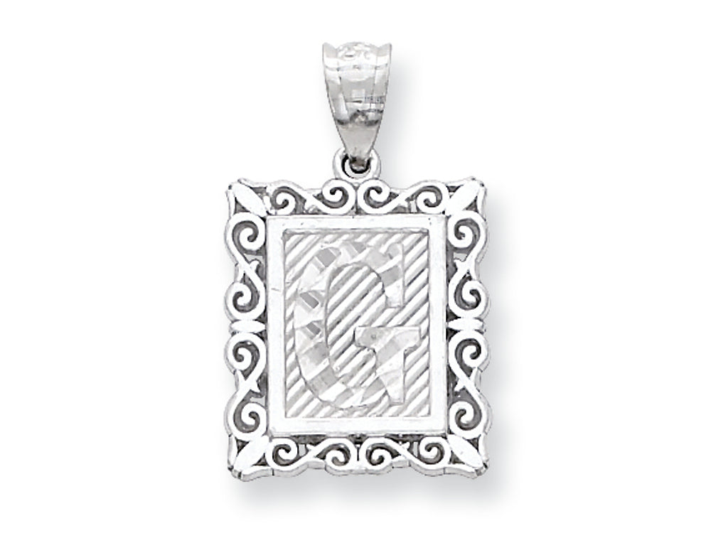 FJC Finejewelers Sterling Silver Initial G Charm