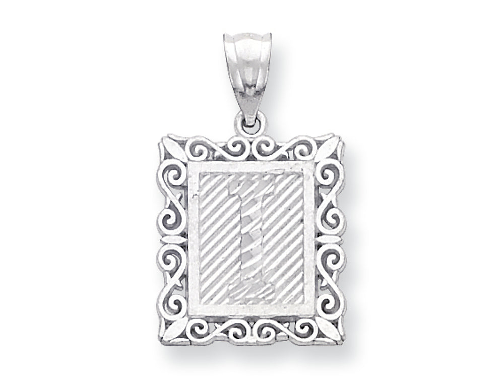 FJC Finejewelers Sterling Silver Initial I Charm
