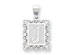 FJC Finejewelers Sterling Silver Initial J Charm