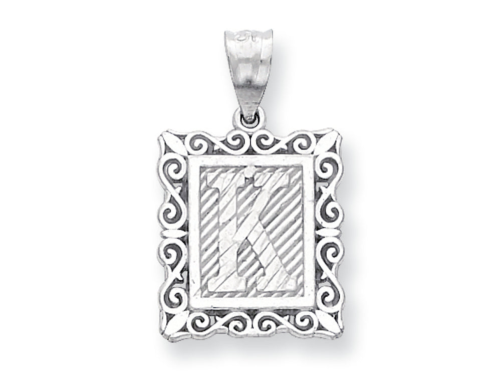 FJC Finejewelers Sterling Silver Initial K Charm