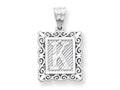 FJC Finejewelers Sterling Silver Initial K Charm