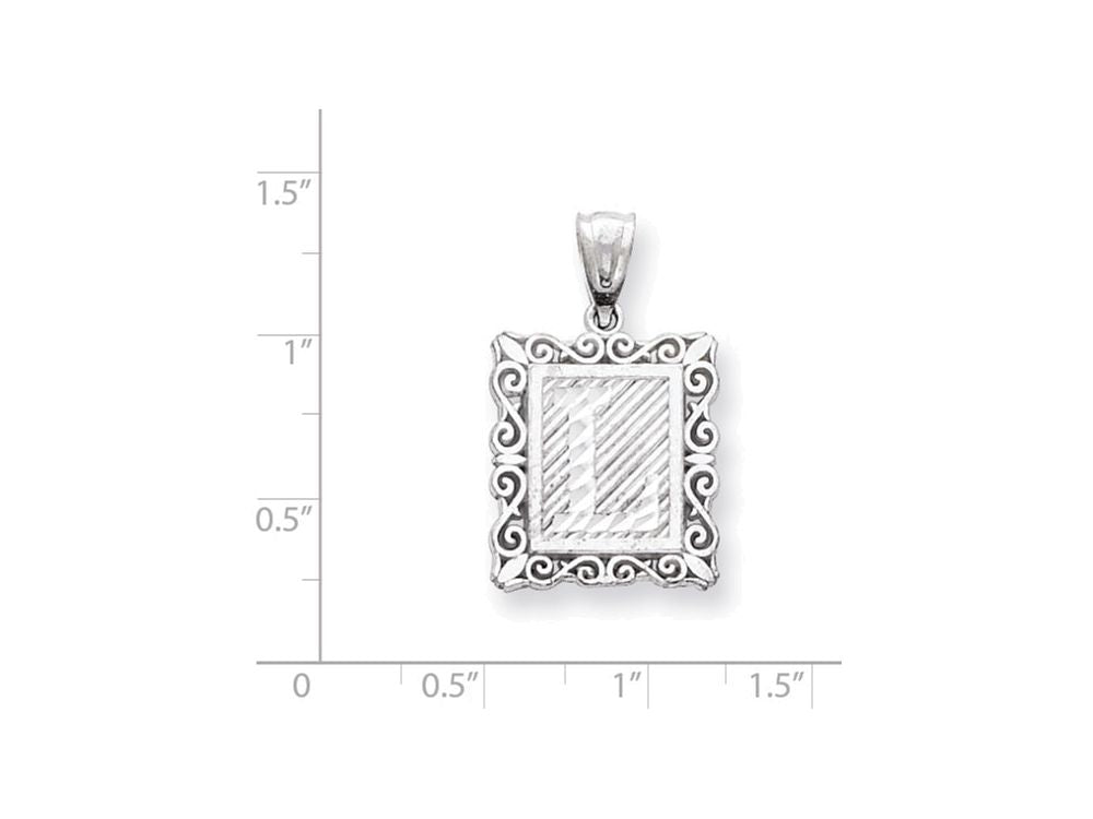FJC Finejewelers Sterling Silver Initial L Charm
