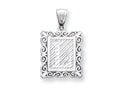 FJC Finejewelers Sterling Silver Initial L Charm