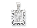 FJC Finejewelers Sterling Silver Initial M Charm