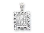 FJC Finejewelers Sterling Silver Initial M Charm