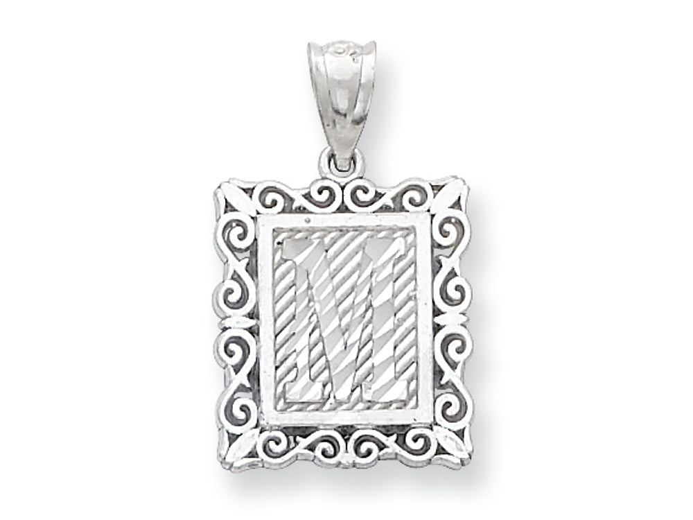 FJC Finejewelers Sterling Silver Initial M Charm