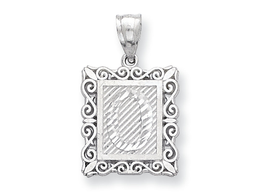 FJC Finejewelers Sterling Silver Initial O Charm