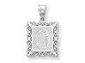 FJC Finejewelers Sterling Silver Initial O Charm