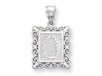 FJC Finejewelers Sterling Silver Initial O Charm