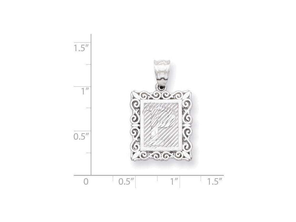 FJC Finejewelers Sterling Silver Initial P Charm
