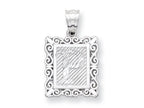 FJC Finejewelers Sterling Silver Initial P Charm