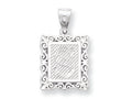 FJC Finejewelers Sterling Silver Initial S Charm