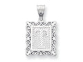 FJC Finejewelers Sterling Silver Initial T Charm