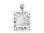FJC Finejewelers Sterling Silver Initial T Charm