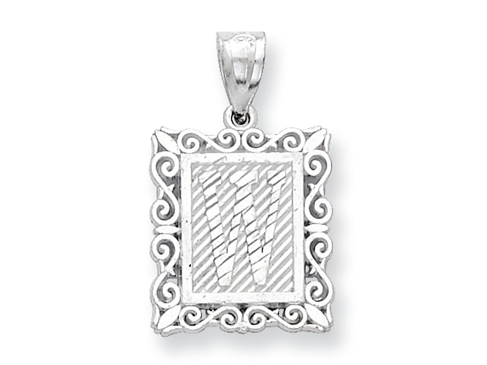 FJC Finejewelers Sterling Silver Initial W Charm