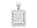 FJC Finejewelers Sterling Silver Initial W Charm