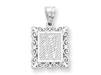 FJC Finejewelers Sterling Silver Initial W Charm