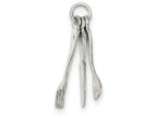 FJC Finejewelers Sterling Silver Knife,fork and Spoon Charm