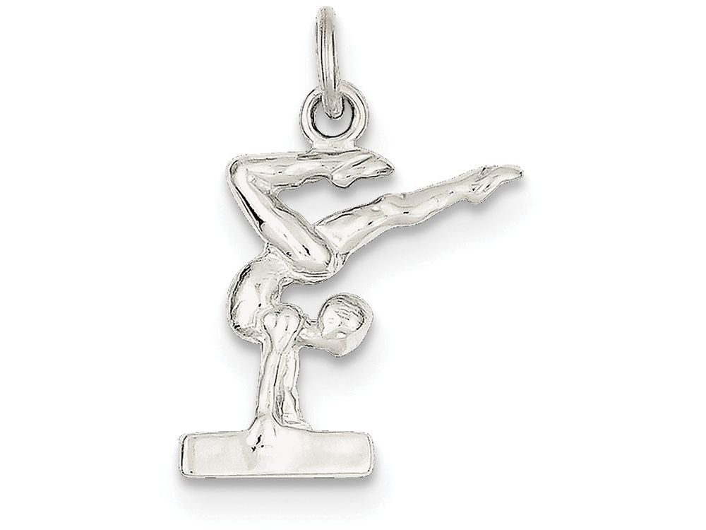 FJC Finejewelers Sterling Silver Gymnast Charm