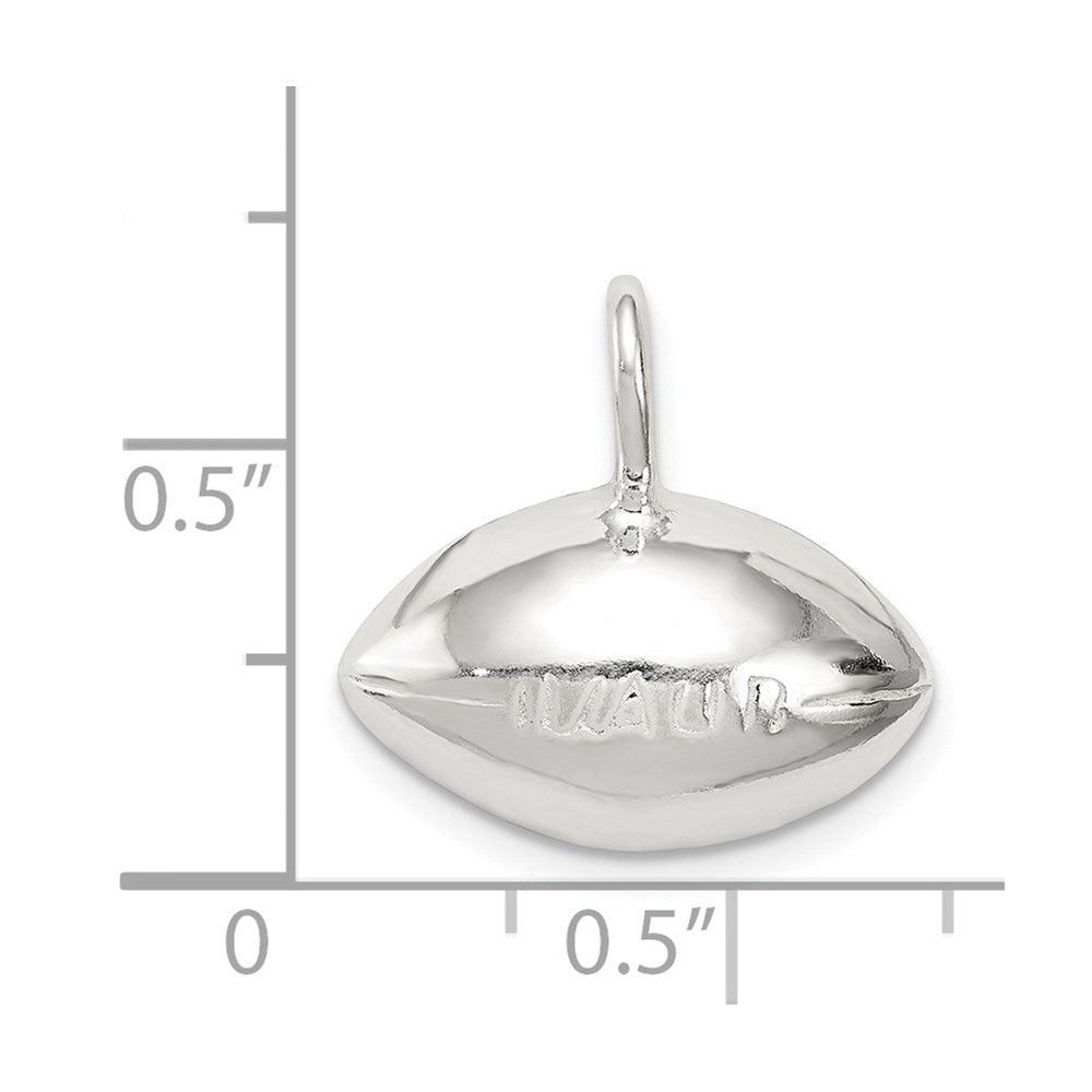 FJC Finejewelers Sterling Silver Football Charm